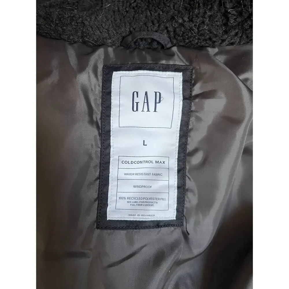 GAP Cold Control Max Furry Hooded Winter Parka Jacket - Picture 5 of 12